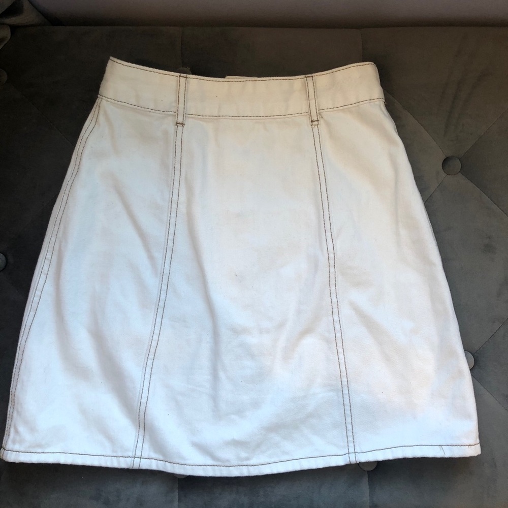With Denim Mini-Skirt size 2 - Picture 2 of 7